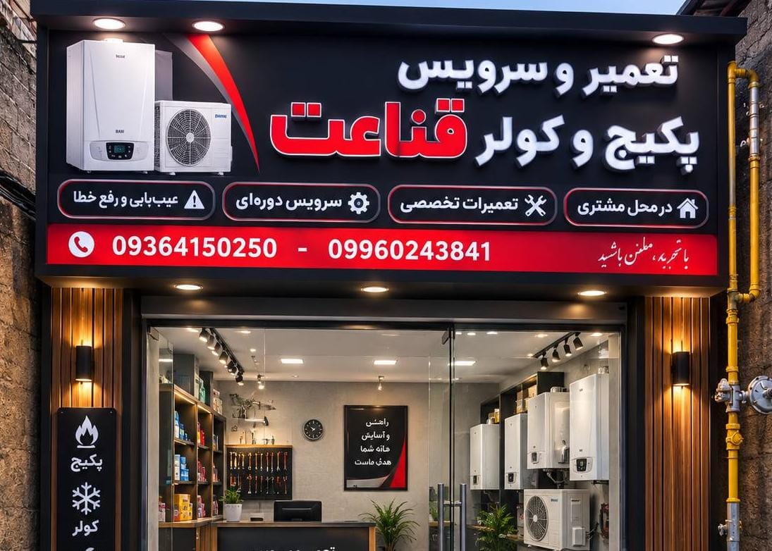 تعمیرکار پکیچ و کولر قناعت در رشت